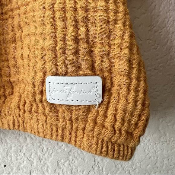 7 For All Mankind 7FAM marigold yellow gauzy knit top - Picture 5 of 5